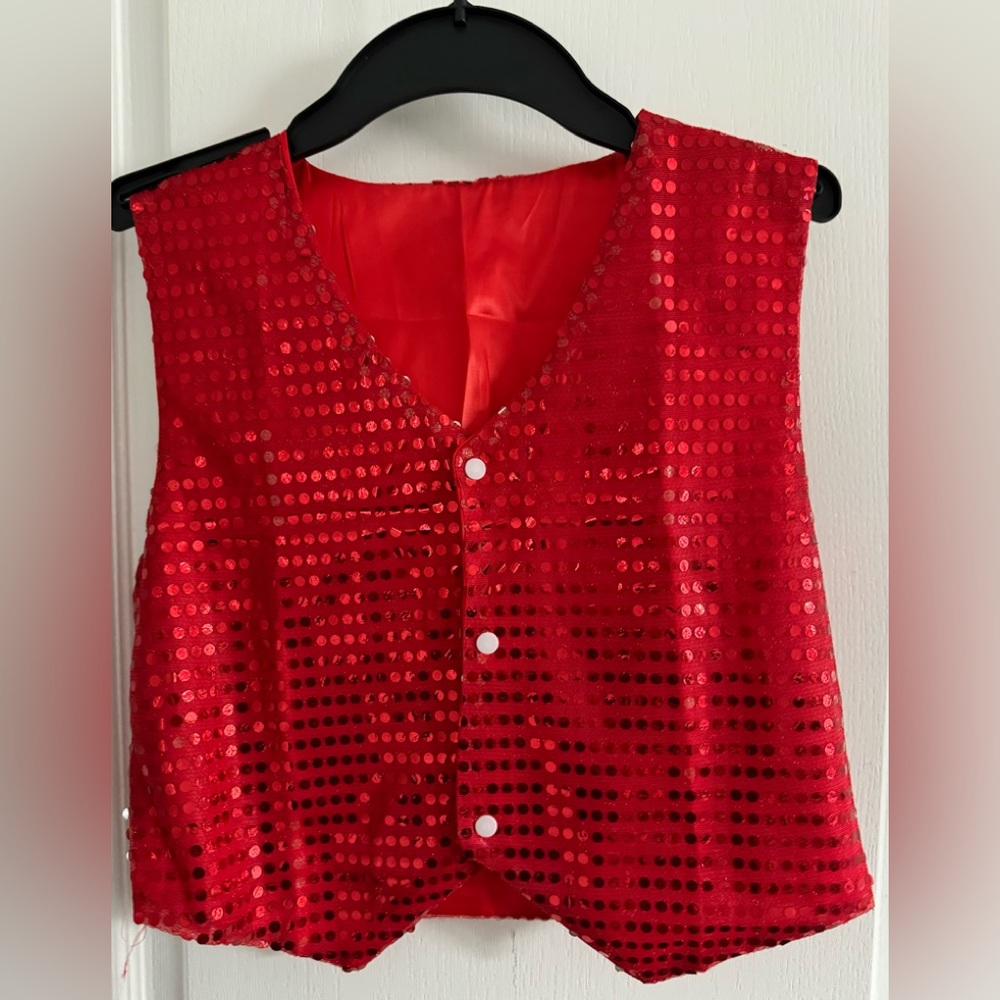 Boy's Shiny Sequins Vest Waistcoat S